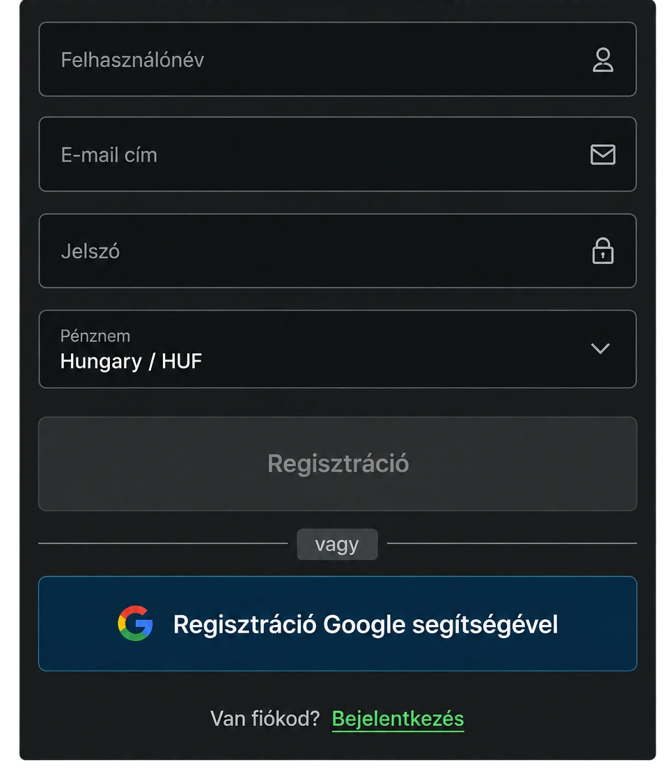 RoyalSea regisztráció